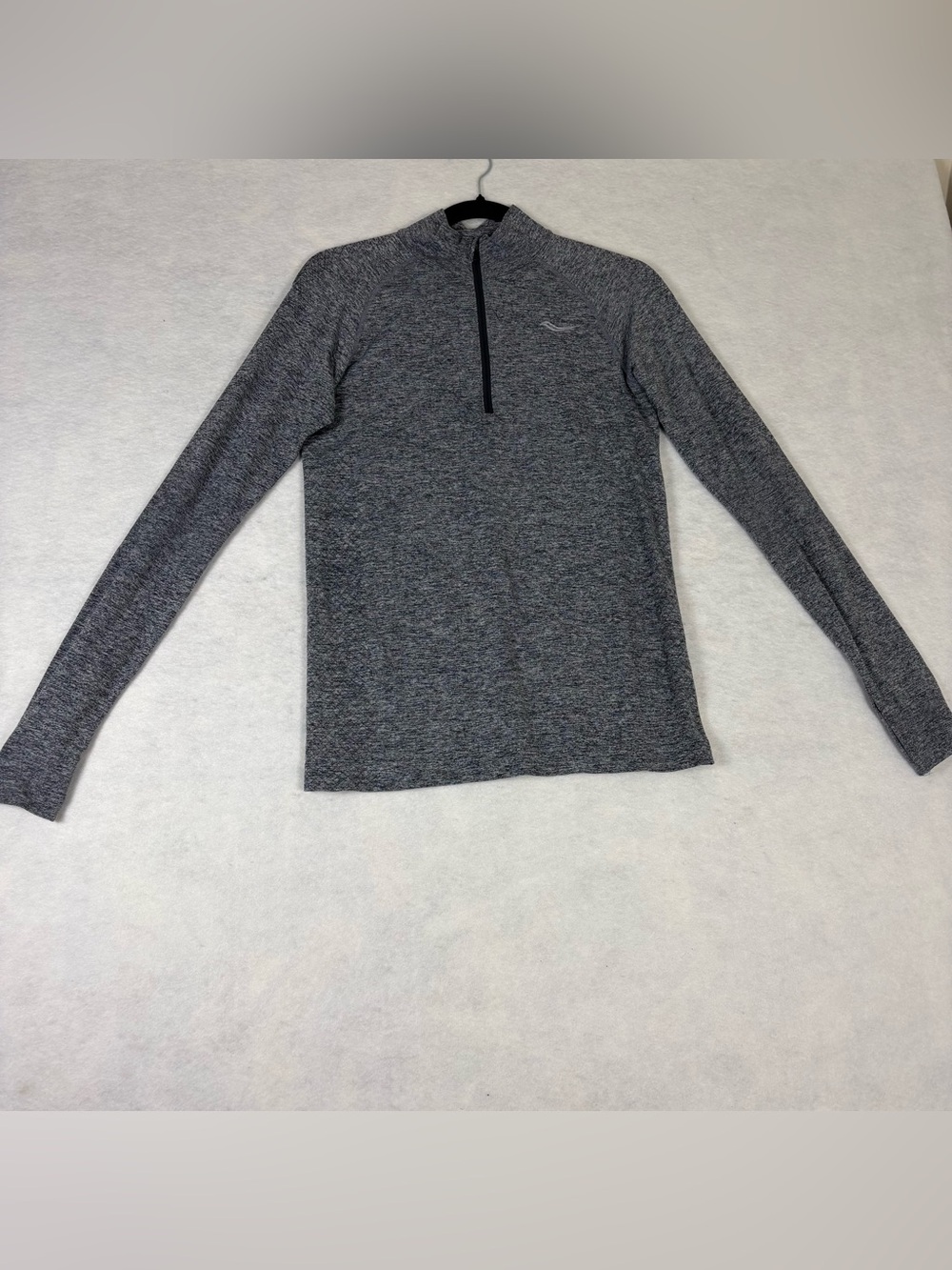 Saucony Women's Gray Heather Quarter-Zip Pullover